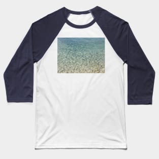 Pebbles shore Croatian beach, nature photography Baseball T-Shirt